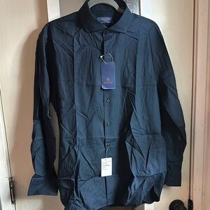 Men's Dark Blue Dress Shirt